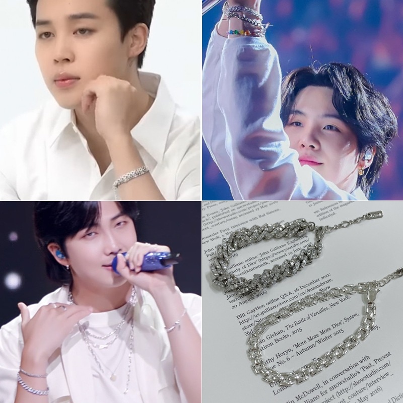 【justLoveR.】Maven Sqaure Bracelet ★ BTS ジミン着用 RM着用 just LoveR.(ジャストラバー) - Maven Bracelet SET - BTS RM