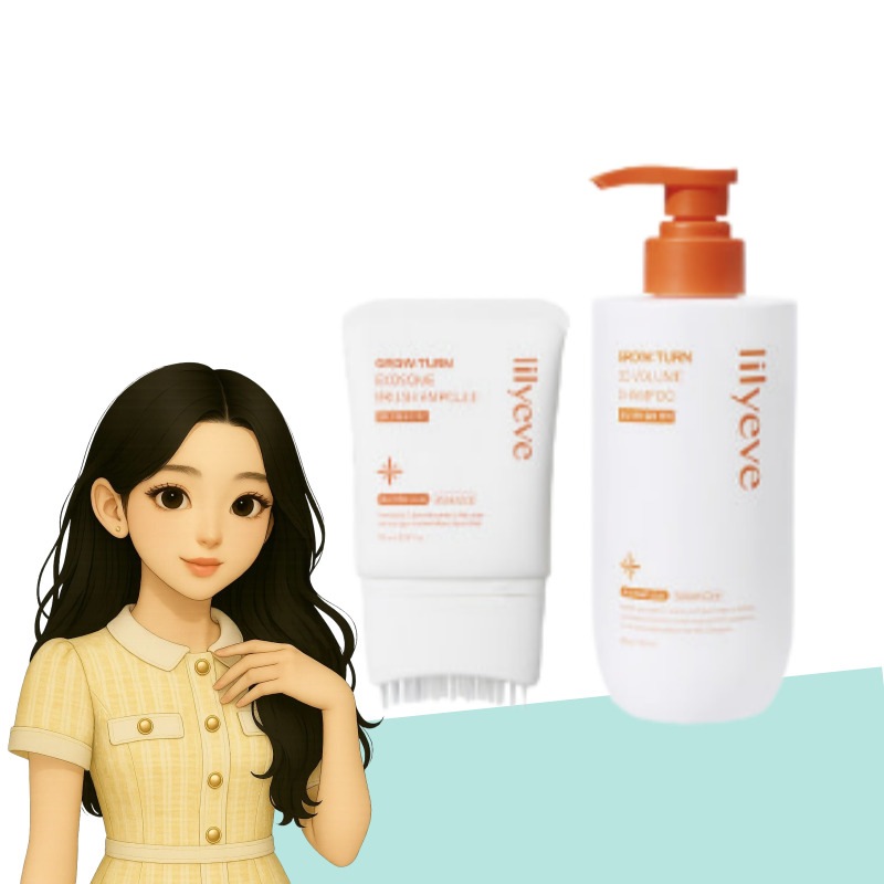 グロウターン 大容量 シャンプー 500ml + グロウターン エクソソーム アンプル 100ml セットヘアケア スカルプ 韓国コスメ