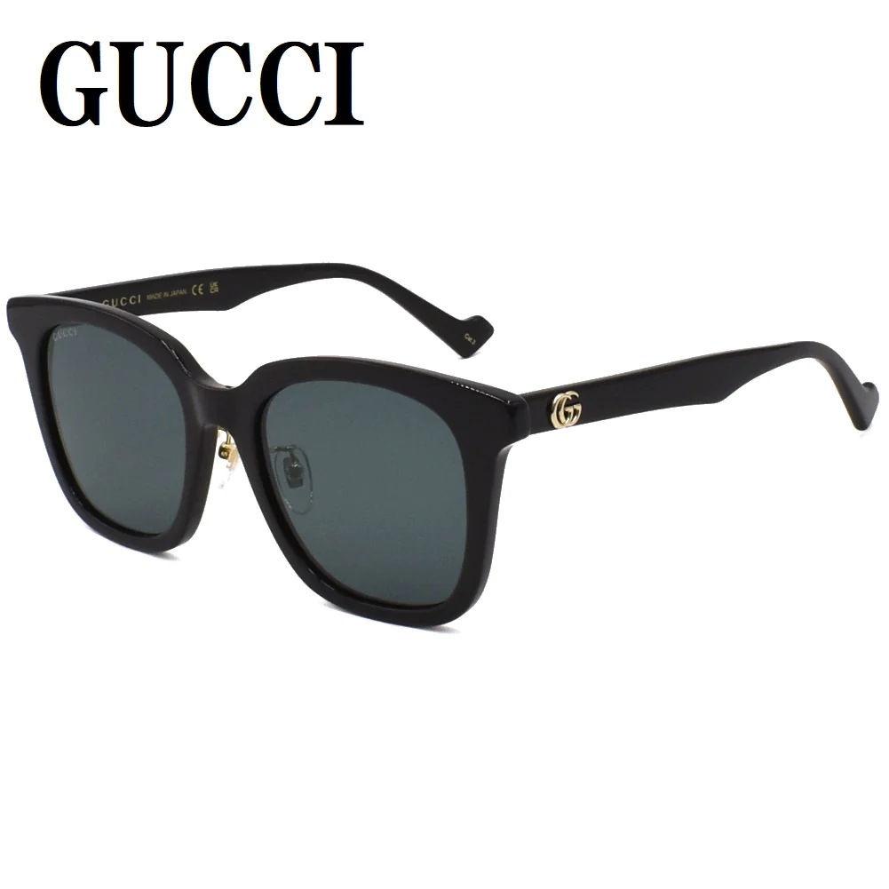 国内正規品 サングラス GG1000SK 001 アジアンフィット アイウェア メガネ 眼鏡 UVカット 紫外線カット グレー ブラック