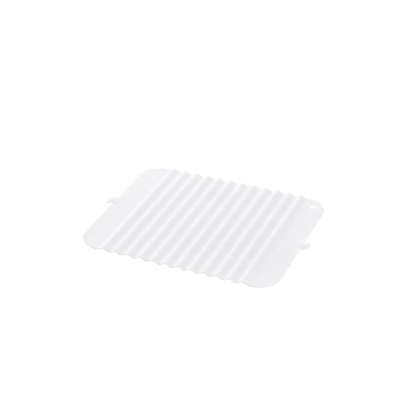 （まとめ） 立てて乾かせるシリコン製 シンクマット ホワイト S キッチン用品 シェリー 20個セット