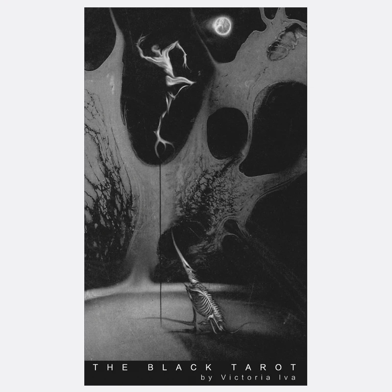 テリングゲームのブラックタロットスティンティングゲームすべてのスキルレベルのためのディバインダーツールguidebookdiv占いカード