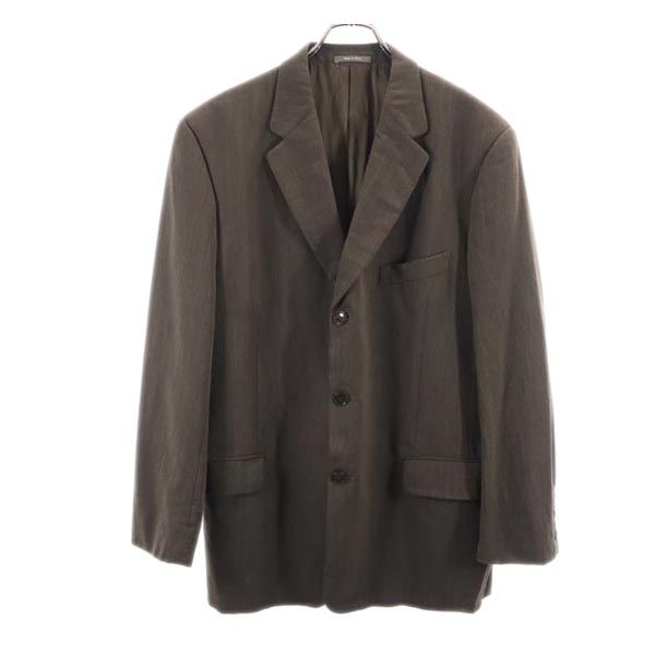 90s USA製 ウール オールド テーラードジャケット 42 ブラウン ブレザー メンズ