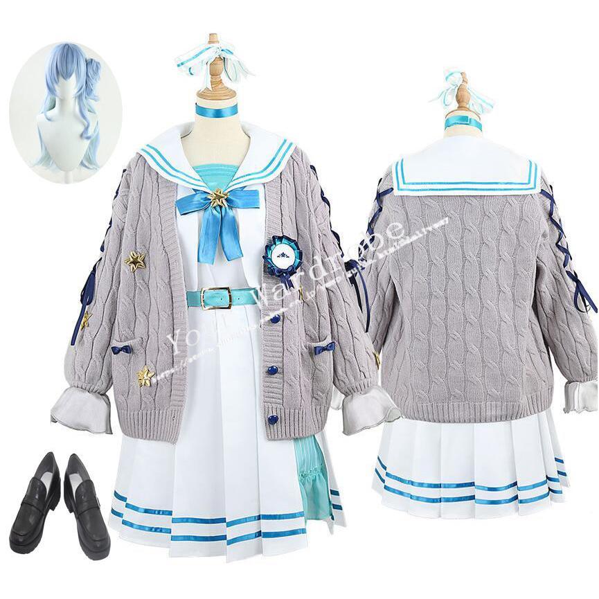 バーチャルYouTuber VTuber 星街すいせい コスプレ衣装 ウィッグ 靴 コスチューム 演出服 アニメ ゲーム cosplay 変装