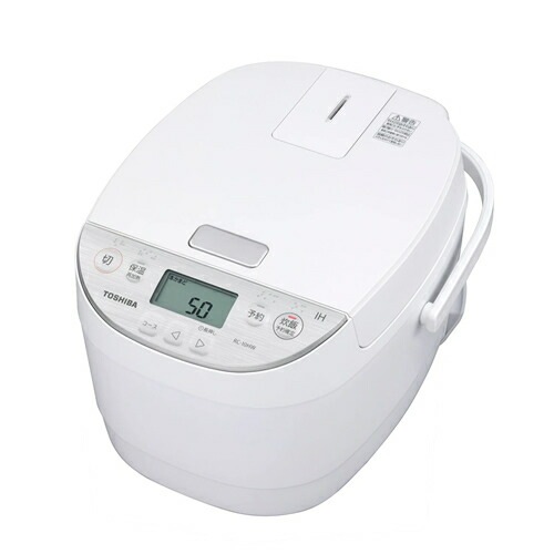 東芝【TOSHIBA】IHジャー炊飯器 5.5合炊き ホワイト IH炊飯器 しゃもじ付き RC-10HW-W【備長炭ダイヤモンド釜】