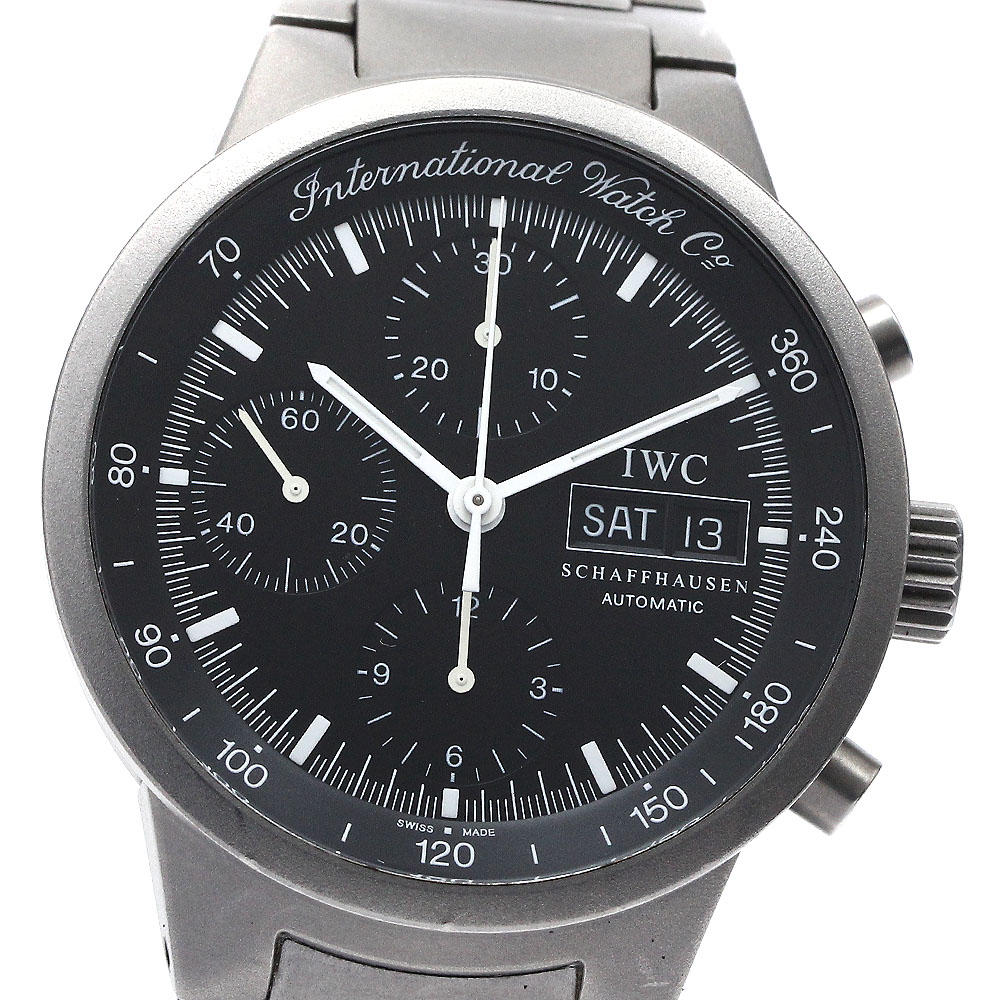 IWC IWC SCHAFFHAUSEN IW370703 GST クロノグラフ 自動巻き メンズ 保証書付き_894658【中古】