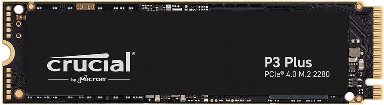 Crucial(クルーシャル) P3plus 1TB 3D NAND NVMe PCIe4.0 M.2 SSD 最大500MB/秒 CT1000P3PSSSD8JP 5年保証 国内正規代理店品