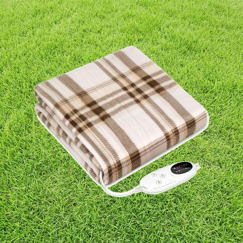 電気毛布 掛け敷き兼用 【160×120cm ダブルサイズ 切り忘れ防止タイマー付き 72W 節電】AI過熱保護機能 速暖 省エネ 洗濯可能 電気ブランケット 頭寒足熱 ダニ退治 4段階タイマー 5段