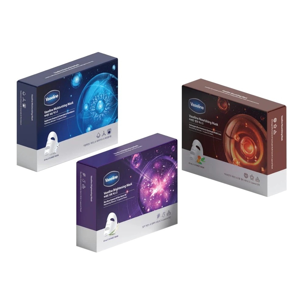 選べる ３箱（30枚） 【ワセリン】シート マスク 保湿栄養光彩 フェイスマスク 韓国 毛穴ケア フェイスケア ヴァセリンシートマスク