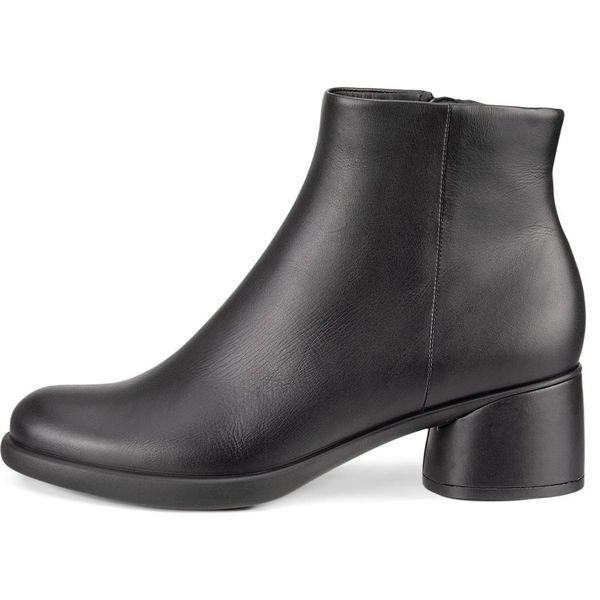 女性アンクルブーツ ブラックレザー コンフォートシューズ 2025FW