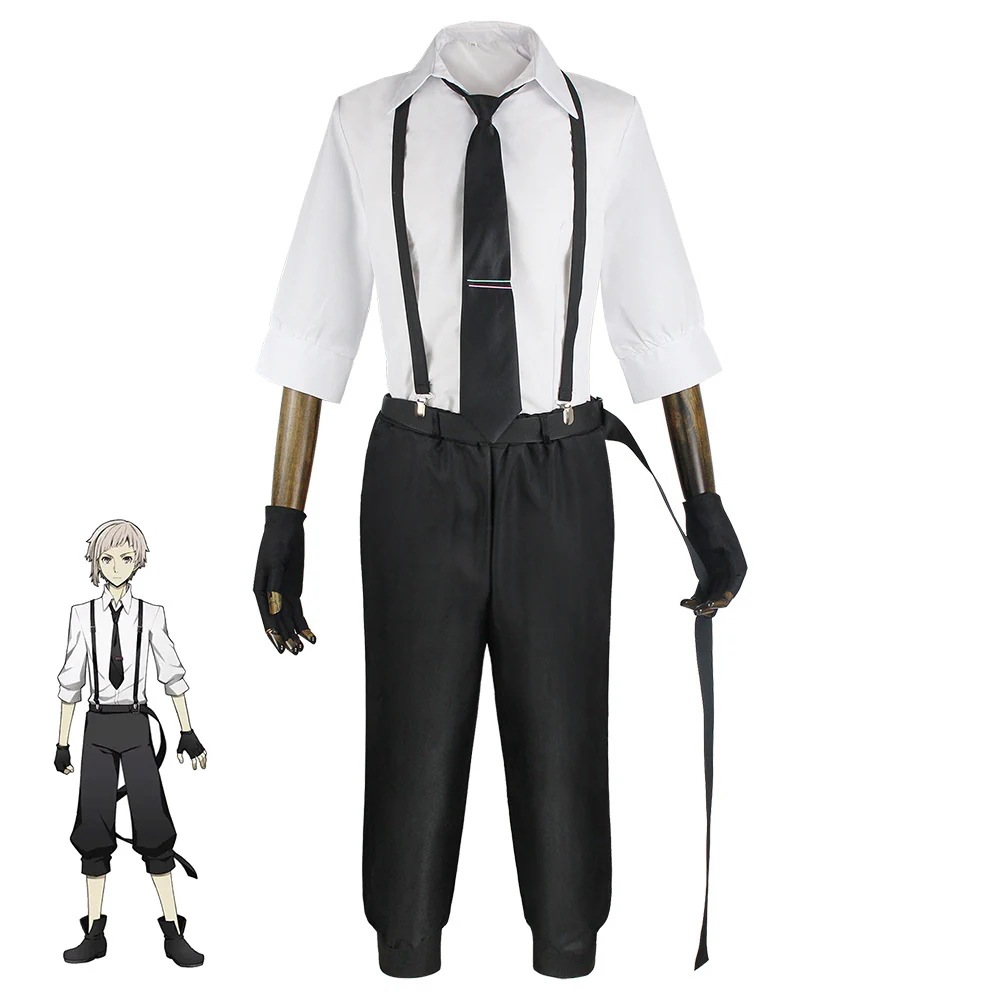 K944文豪野犬中島敦cos服ハロウィンコスプレコスプレ舞台服中島敦cos服