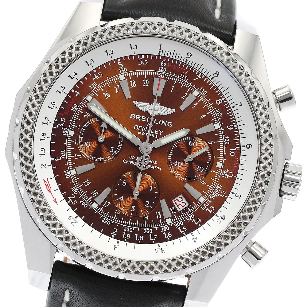 ブライトリング BREITLING A25362 ベントレー モーターズ クロノグラフ 自動巻き メンズ 保証書付き_888699【中古】