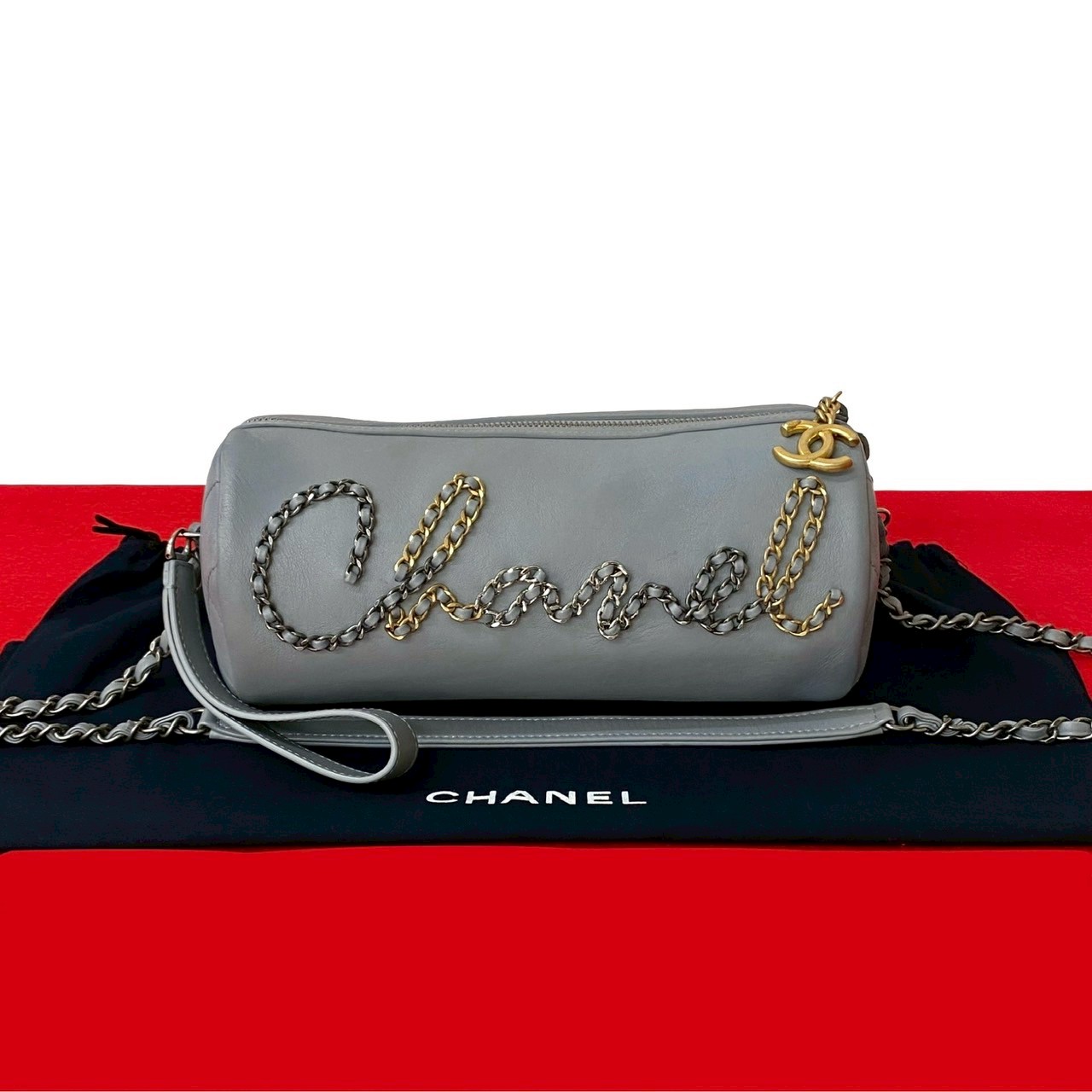 ココマークショルダーバッグ カーフ ブルー s265b