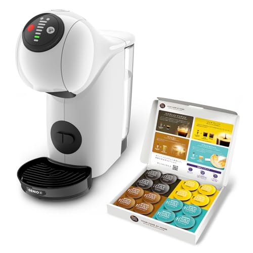 ネスカフェ ドルチェ グスト ジェニオ エス ベーシック ピュアホワイト +バラエティカプセル【コーヒーメーカー マシン】時期によりカプセル内容に変更あり