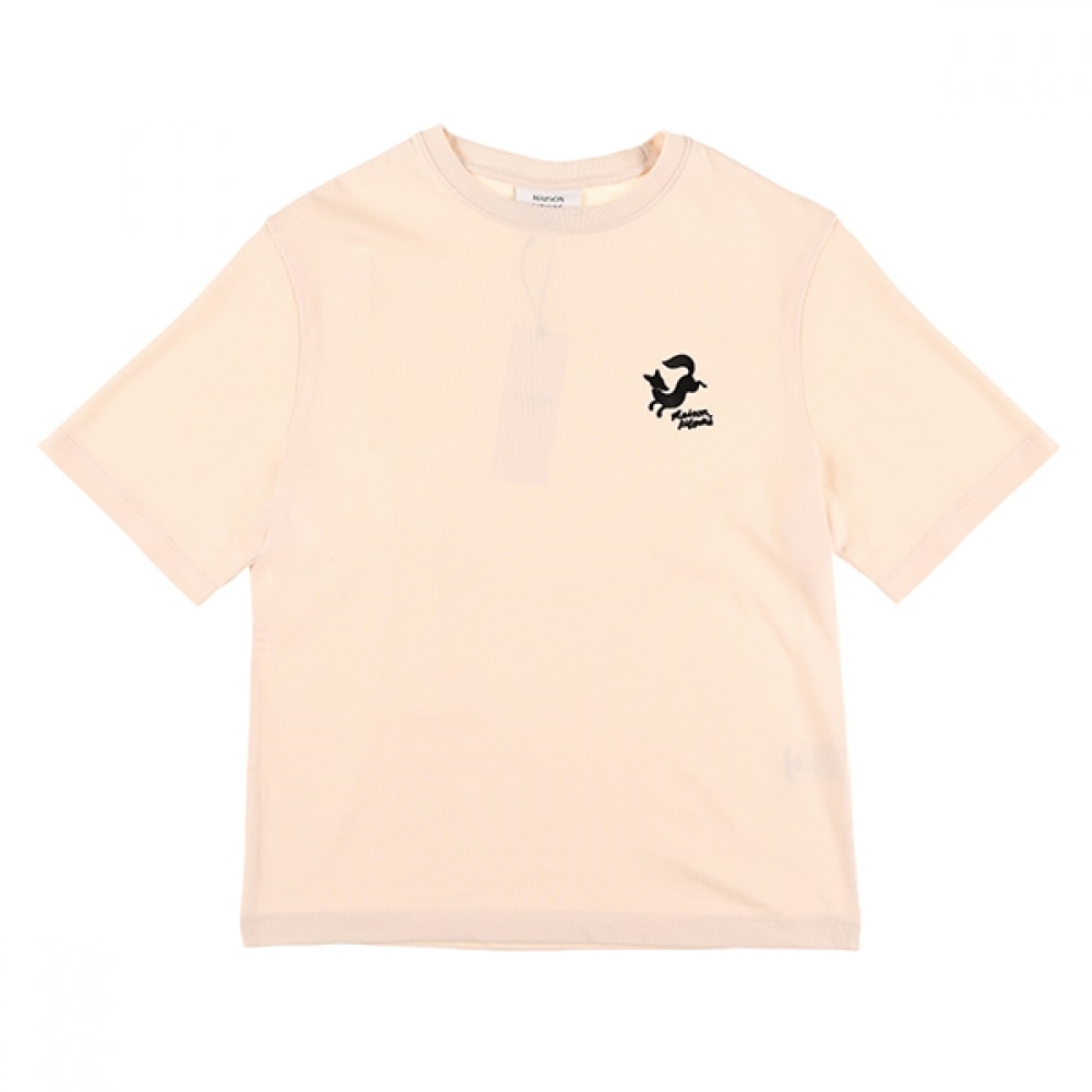 メゾンキツネ NW00116KJ0119 P705 ファンシーフォックスエンブロイダリーレディース半袖Tシャツ
