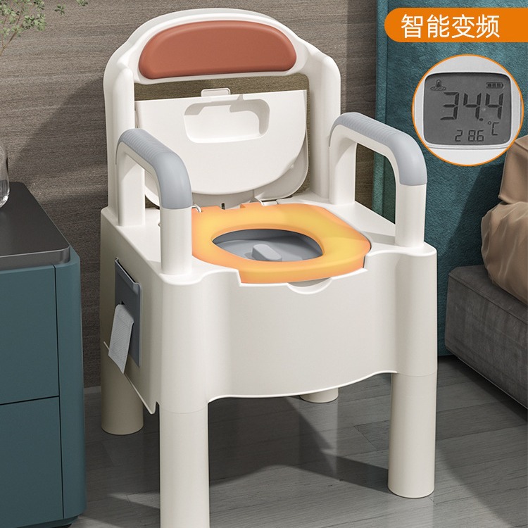 老人室内专用可移动恒温座便器孕妇便携防臭马桶残疾病人坐便椅