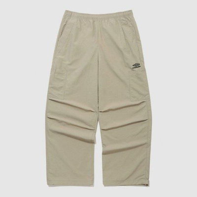 パンツ KQF UQ123CPT23-BEI コットンのような肌触り パラシュートパンツ ベージュ