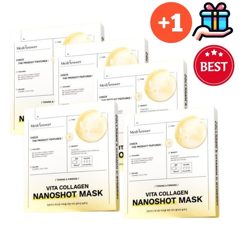 [Q10人気商品10+10] NEW ビタコラーゲンマスク NANOSHOT 20枚 韓国化粧品 正規品 弾力 シワ 超密着 トーンアップ 毛穴ケア ホームケア ほうれい線 韓国人気 保湿 水分 高栄