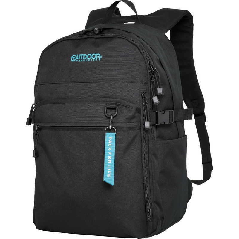 OUTDOOR　デイパック スクールリュック 通学 通勤 大容量 35L ダブルルーム 15.6インチ PC対応 タブレット収納 撥水 ブルー/ブラック　OD-11197-BLBK