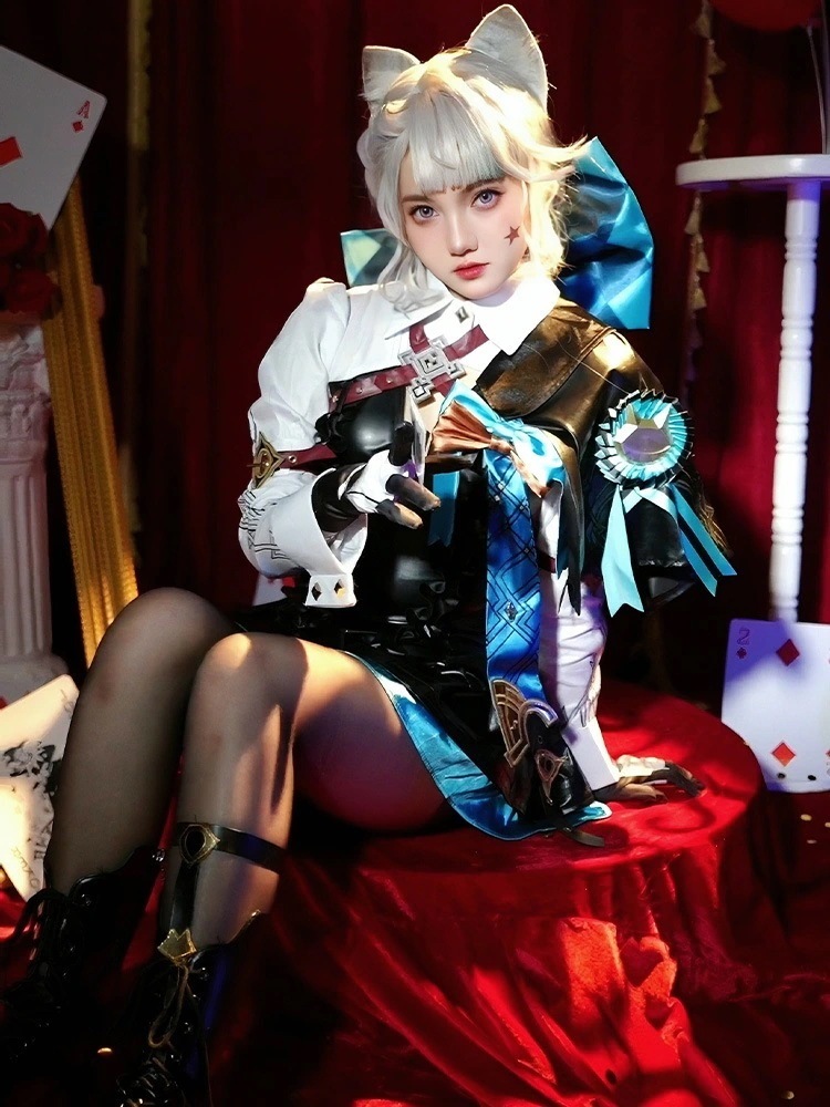 コスプレ 原神リネットフォンテーヌ ツインリニーマジシャン ゲームプレイハロウィン期間限定30%