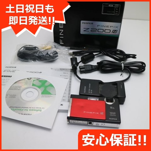 良品FinePix Z200fd レッド＆ブラック FUJIFILM デジカメ 132