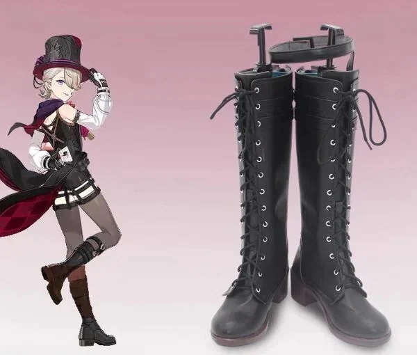 Lyney げんしん cos靴 コスプレ靴 ブーツ リネ 原神 仮装 コスチューム 変装期間限定30％ 道具小物 シューズ Genshinパーティーイベント用品コスプレ変装仮装
