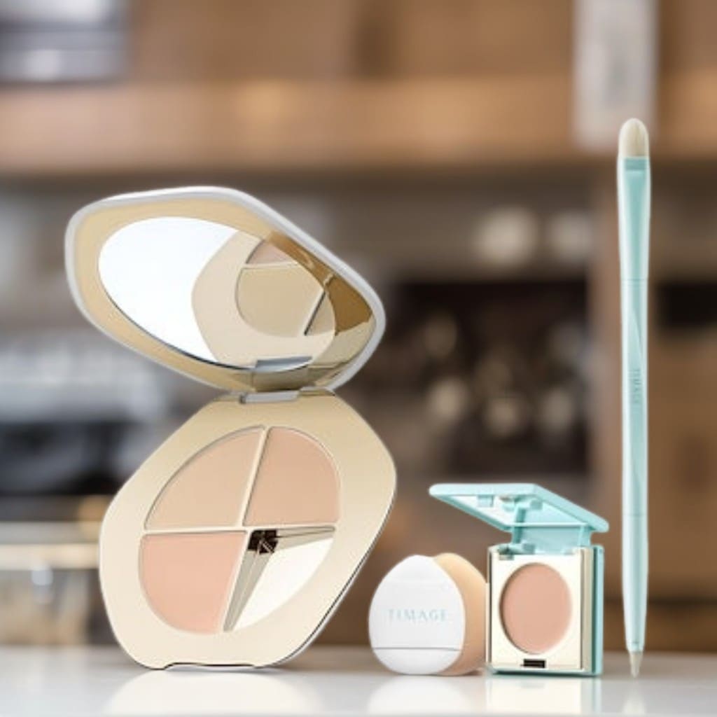 TIMAGE (ティメージ)コンシーラーパレット クリーミーな質感 涙溝 ニキビ跡 くま シミ ほうれい線 口角をカバー 目もと用コンシーラー 面部用コンシーラー ロングラスティング 3色の調節可能
