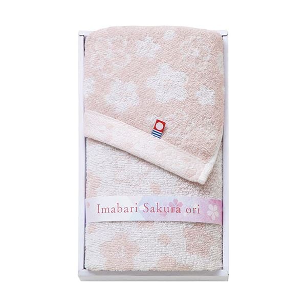 [5個セット] 今治さくら織 フェイスタオル L8042016X5