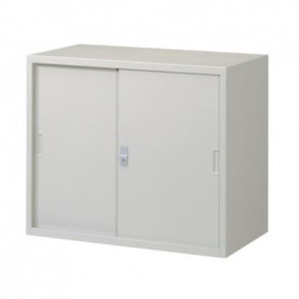 A4対応書庫/D:515タイプ 引違書庫(スチール戸) H750 棚板1枚付 ニューグレー COM-FS52-G7