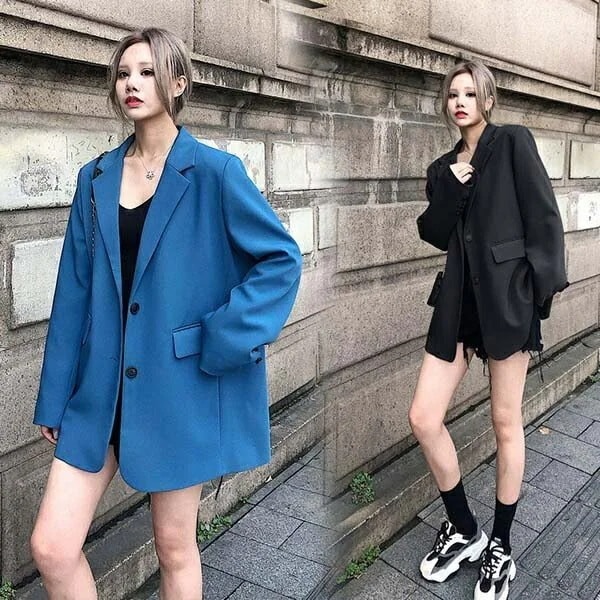 カジュアルスーツ 無地 ブルー 青 スーツジャケット おしゃれ クールビズ テーラードジャケット レディース オフィス フォーマルスーツ 通勤 二次会 春秋 XS S M L XL