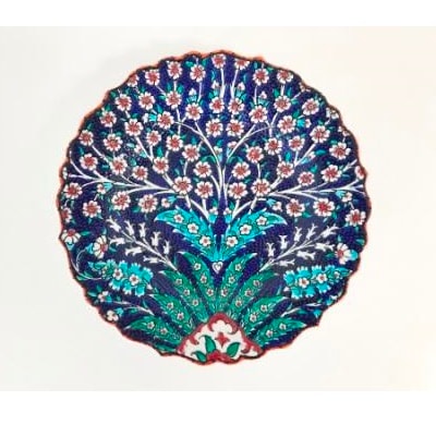手作り陶磁器皿　25cm