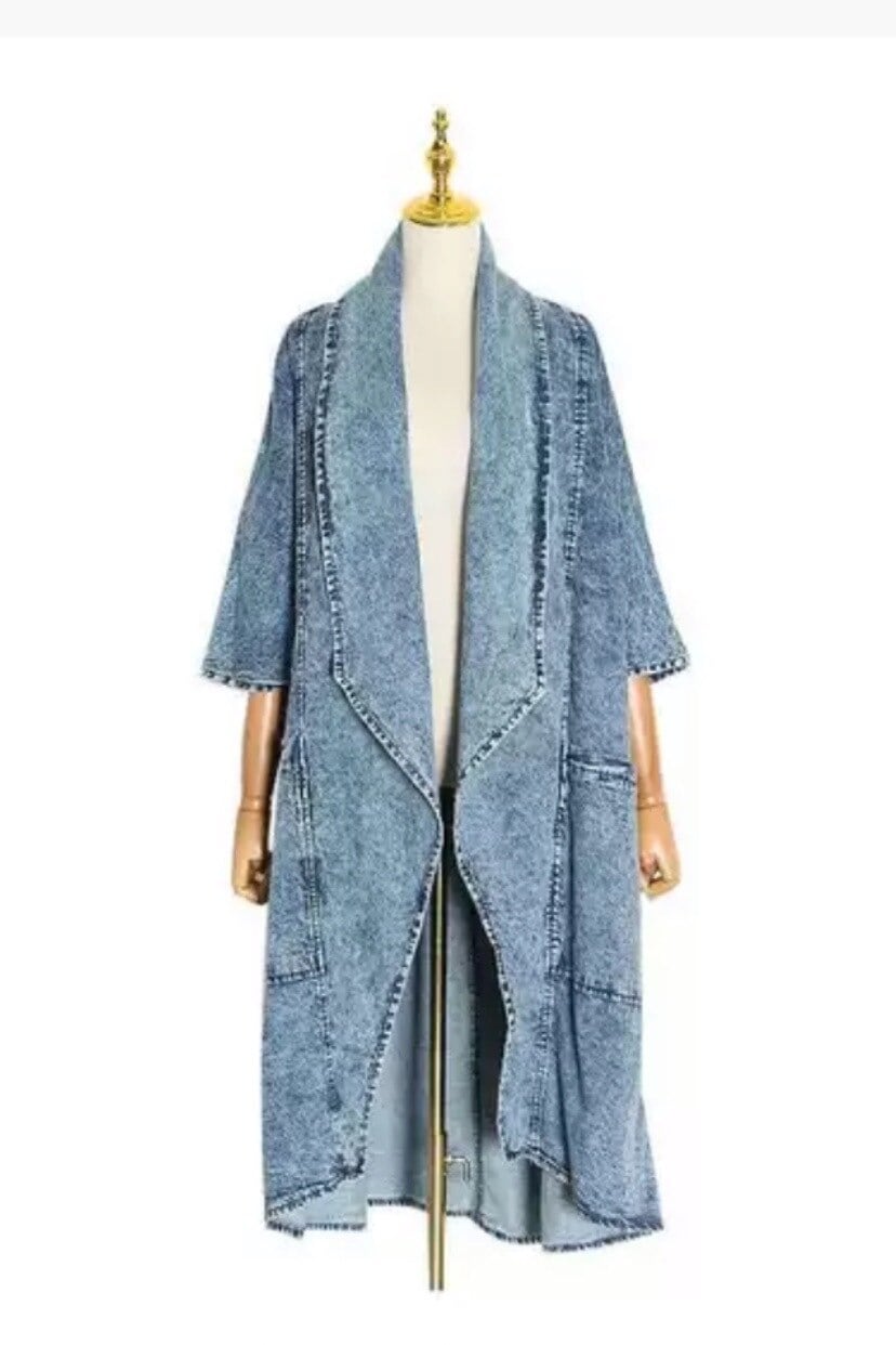 アウター コート ジャケット レディース 秋冬 春 かわいい きれいめ 個性的 暖かい 軽い ロングコート ガウンコート Gジャン ロング 七分袖 ホルンスリーブ ベルスリーブ Vネック カシュクール