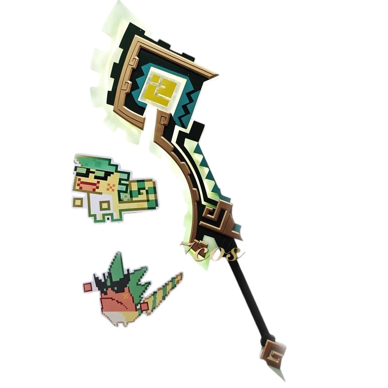 Monenjoy 原神 山の王の長牙 やまのおうのちょうが 両手剣 キィニチ 武器　戦闘 武器 樹脂製造　レプリカ　100cm　コスプレ道具　小物　変装　イベント　ハロウィン