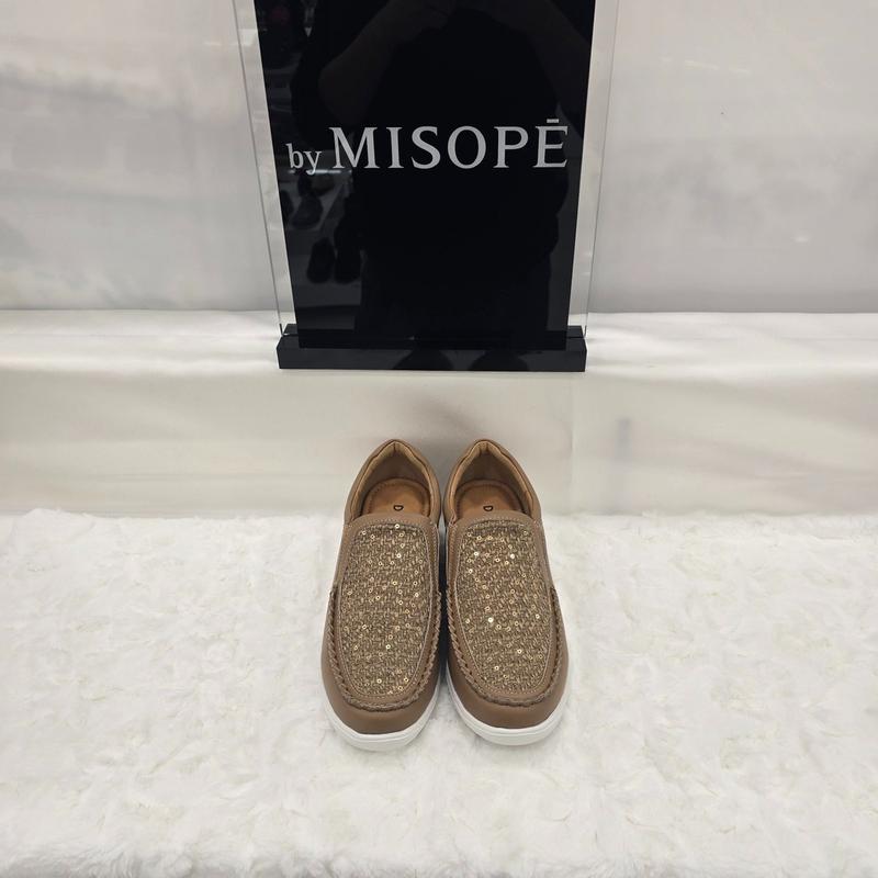 By 女性ジャカードディテールスリップオン 612HT439DH009 BEIGE 3 JJ