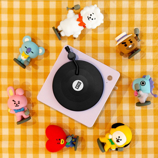 Qoo10] BT21 ターンテーブルブルートゥーススピーカー