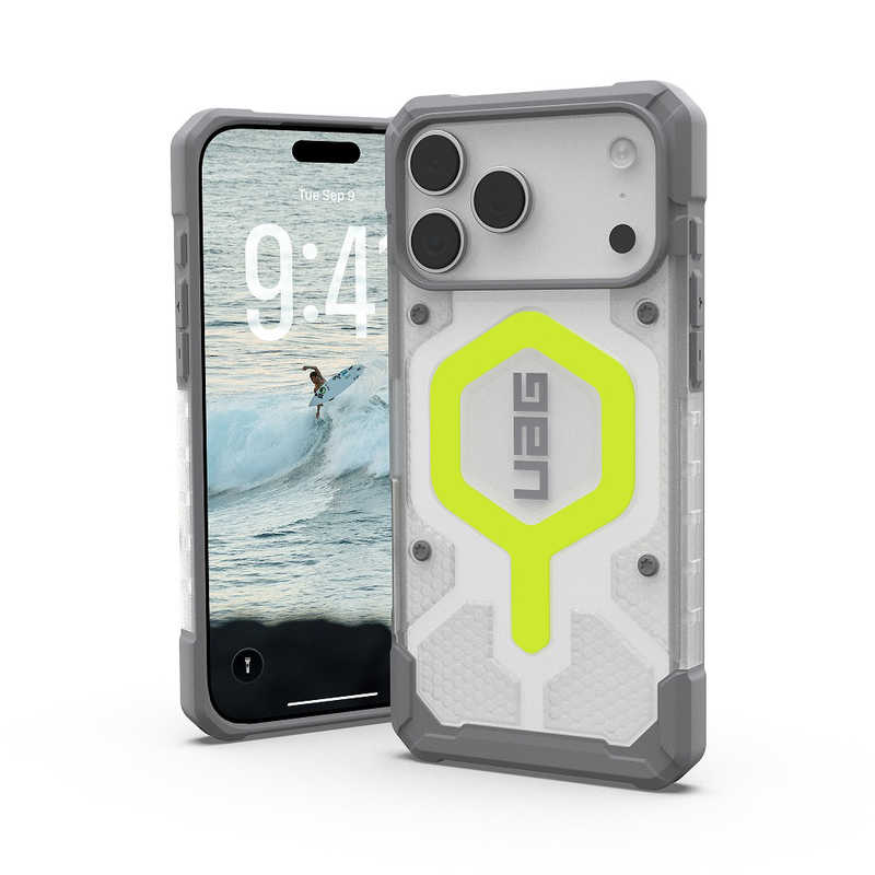 UAG　iPhone 17 Pro Max用 MagSafe対応 PATHFINDER CLEAR(アクティブネオン)　UAG-IPH25LA-MS-AN