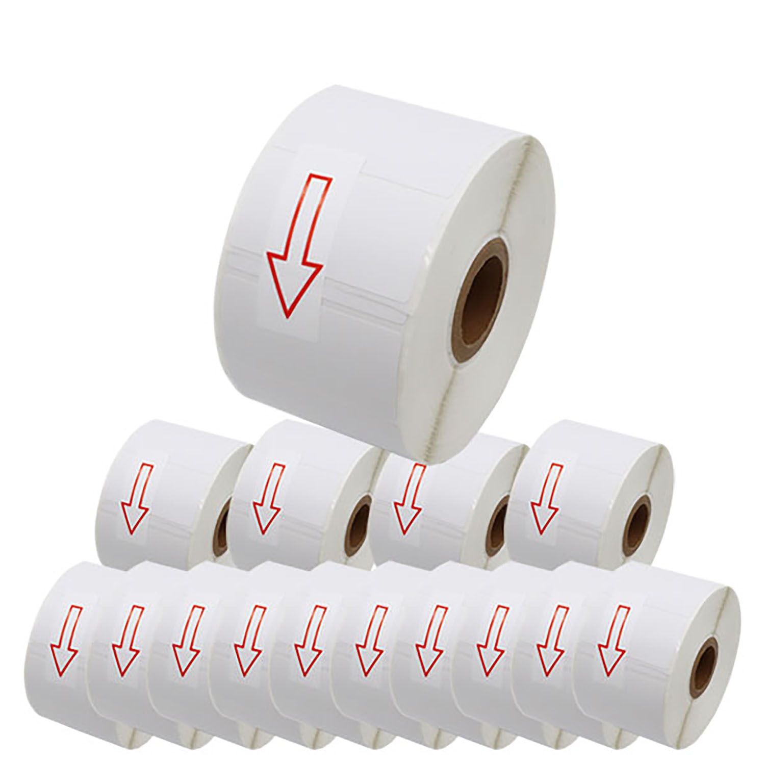 ブラザー用 RDロール プレカット紙ラベル (感熱紙) RD-S05J1 互換品 51mm×26mm 1535枚入り 15個セット