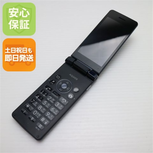 超美品 A205SH AQUOS ケータイ4 ブラック SOFTBANK ガラケー SHARP 即日発送 土日祝発送OK 132