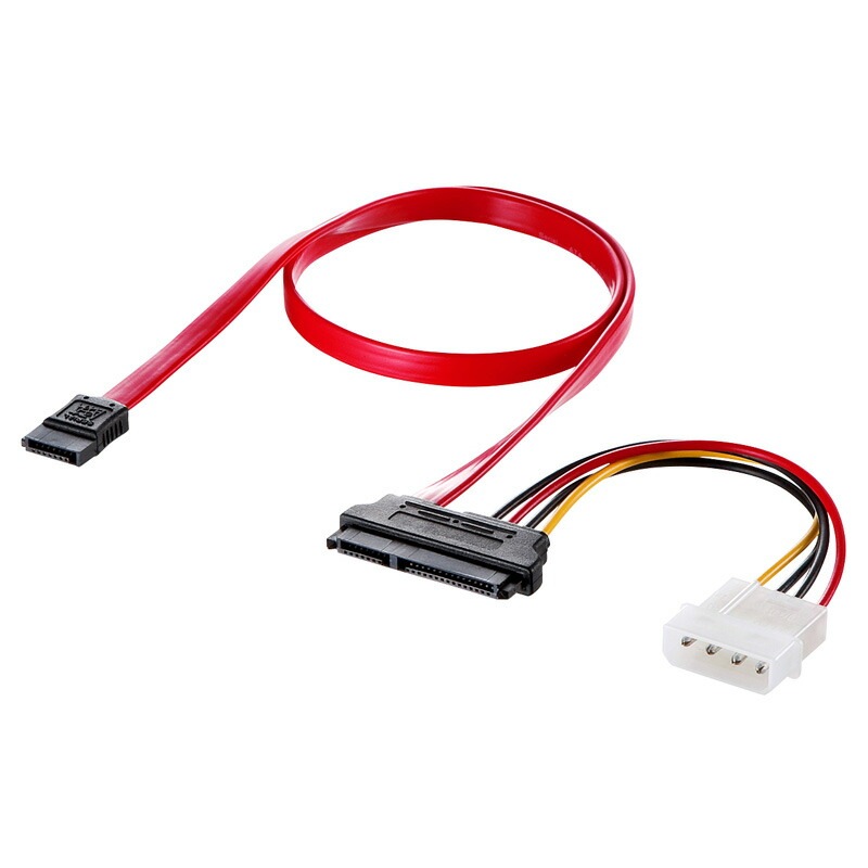 （まとめ買い）一体型シリアルATAケーブル 0.5m TK-PWSATA7-05 [x3]