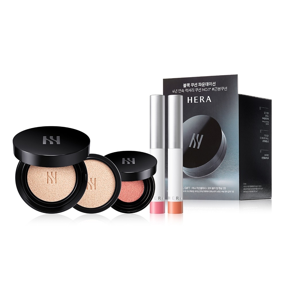 HERA Black Deluxe Set ブラック (本品+リフィル+クッションブラッシャー+リップペンシル2本付き)