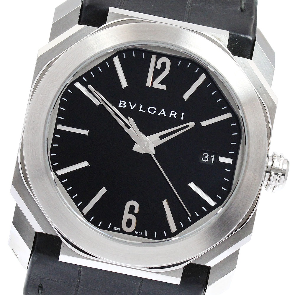 訳あり ブルガリ BVLGARI BGO38S オクト ソロテンポ デイト 自動巻き メンズ _941254【中古】