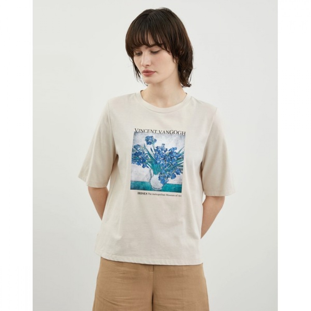 [オリビア・ローレン] プリント Tシャツ_VOBAS4M3231