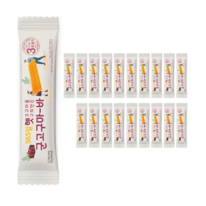 365日新サツマイモを焼いて作った焼き芋バー 60kcal 22gx20個 ダイエットバー