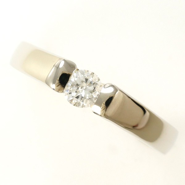 PT900 プラチナ リング 16.5号 ダイヤ 0.20 VVS2 0.09 鑑定書 中古 66,880円