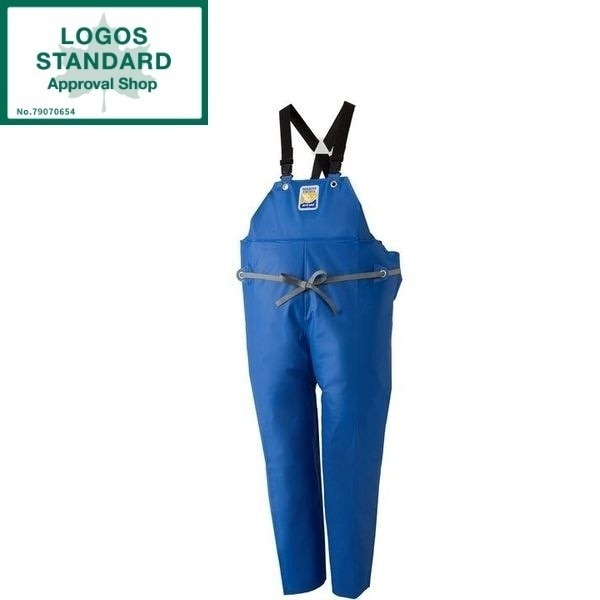 マリンエクセル 胸当て付ズボンブルー4L No.12063159