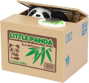 エレクトリック リトル パンダの貯金箱 クリエイティブ ボックス お金を節約