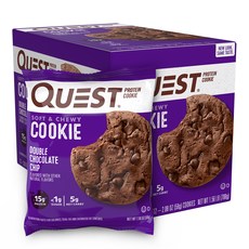 クエストニュートリッションプロテインクッキーダブルチョコレートチップ59g12個