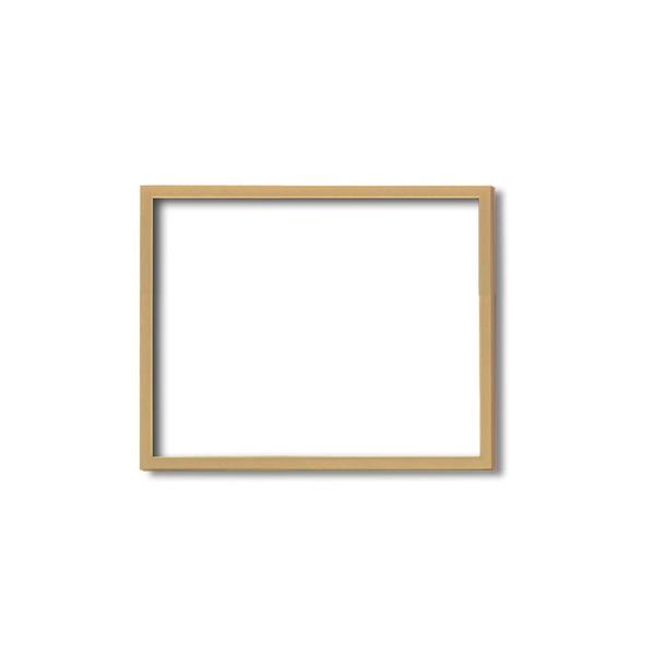 ( 木製額 ) デッサン額 四ツ切サイズ 424×348mm 木地 壁掛けひも付き UVカットアクリル 木製 フレーム 額縁 額