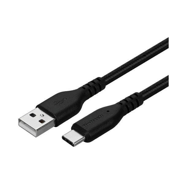 （まとめ） オウルテック Ato Cケーブル やわらか超タフ ブラック 2m OWL-CBA4CA20-BK 1本 [x3セット]