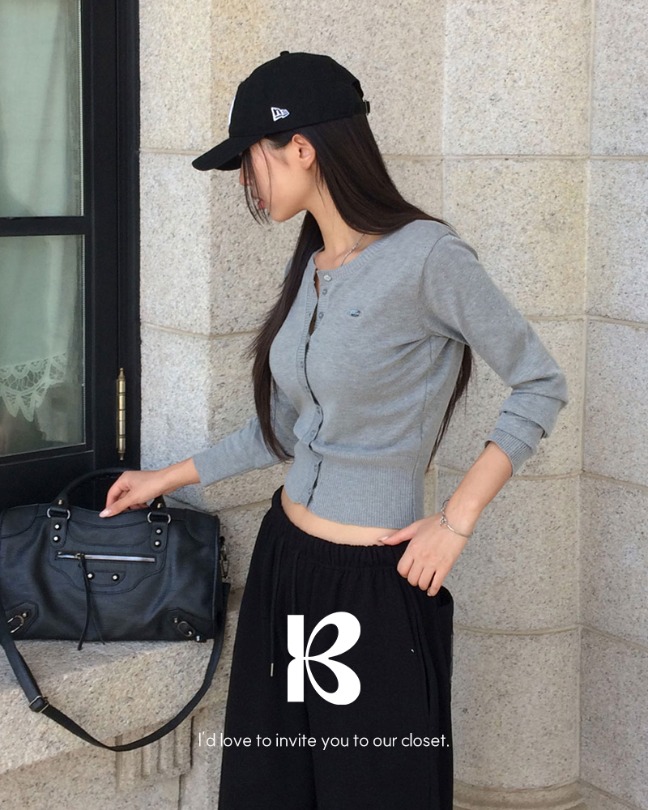 [MADE] ミニリブスリムフィットカーディガン cd1287