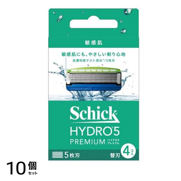 Schick シック ハイドロ5 プレミアム替刃 敏感肌4コ入 1個 10個セット